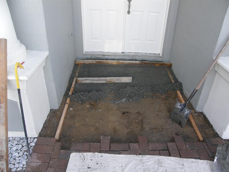 03Forming and Setting Concrete Base Ramp.JPG